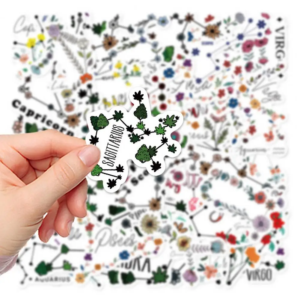 52Pcs/Set Scrapbook Sticker Heat-resistant Irregular Decoration Laptop Tablet Label Sticker   Stationery Sticker  Home Supply