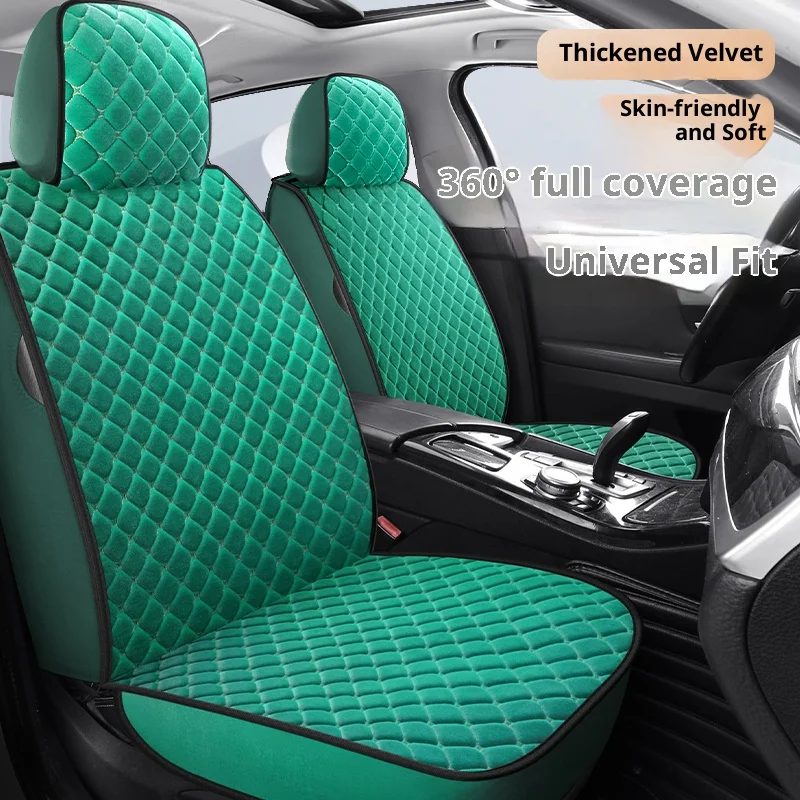

Five-seat universal car seat covers, plush car seat covers, thickened thermal pads, autumn/winter edition
