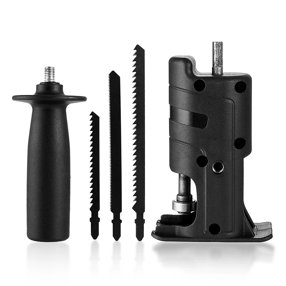 Imagem -06 - Adaptador de Serra Elétrica Alternativa Portátil Acessório de Ferramenta Modificada de Broca Elétrica com Lâminas de Serra Corte de Madeira e Metal