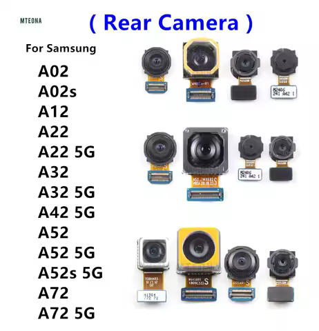 Rear Camera For Samsung Galaxy A52 A52s A72 A02 A02s A12 A22 A32 A42 5G Back Camera Module Backside Spare Parts