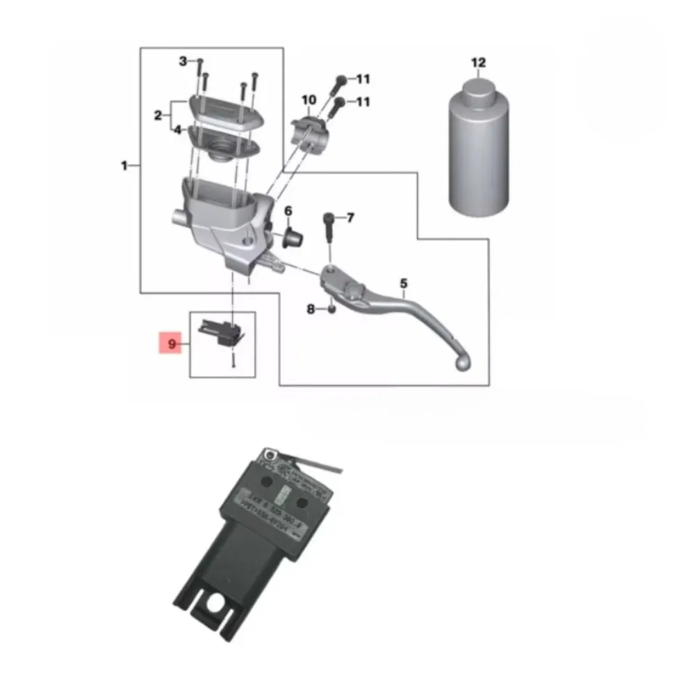 Genuine Motorcycle Parts for BMW R Nine T K1600GT LK1600B Clutch Switch Dual Micro Switch