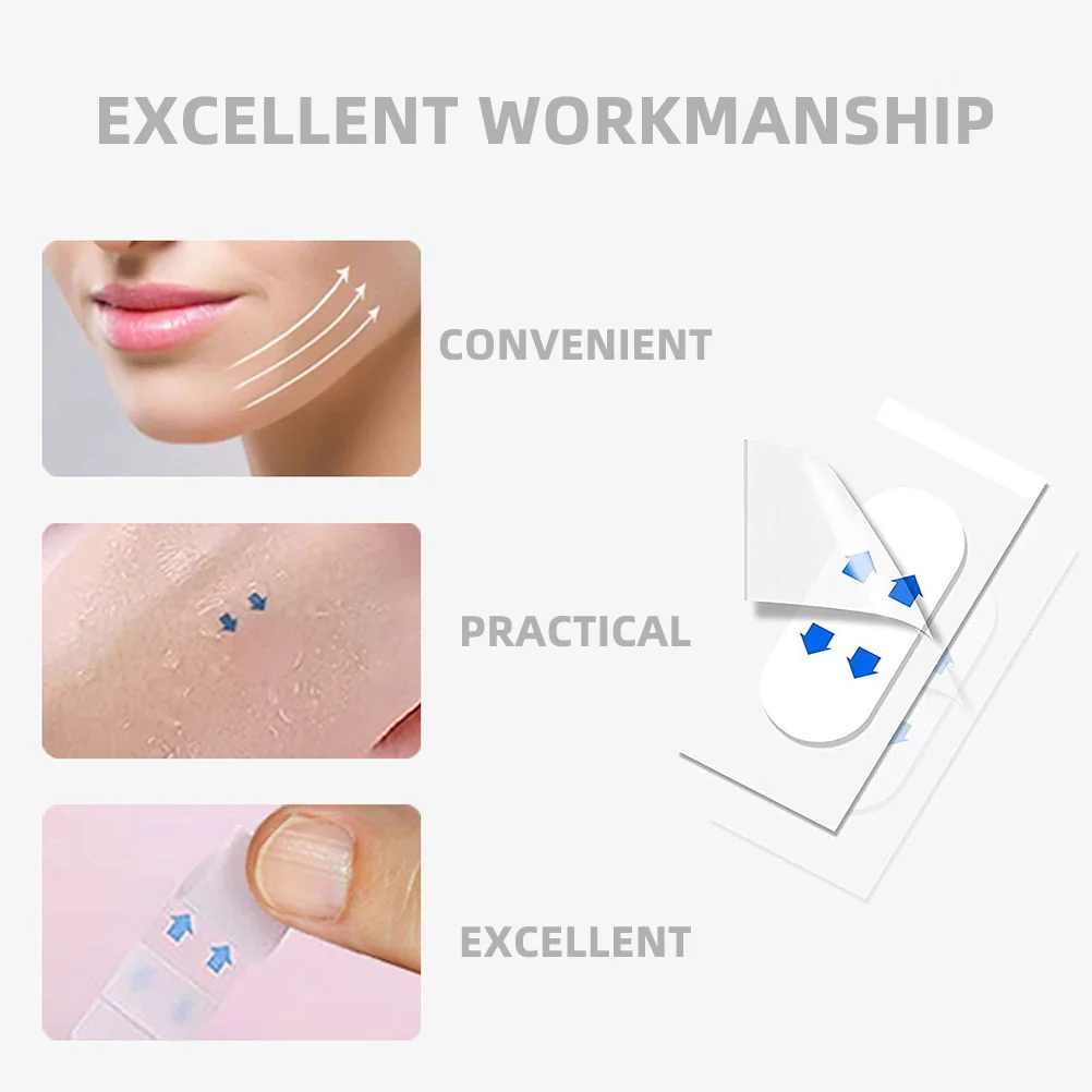 

120 Pcs Face Lifting Tape for Sagging Skin Invisible Adhesive Patch Slimming Makeup Tool Firming Sticker Set