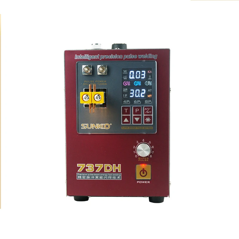 737DH Spot Welder For 18650 Battery Welding 4.3KW High Power Induction Delay Automatic Pulse Battery Spot Welding Machine