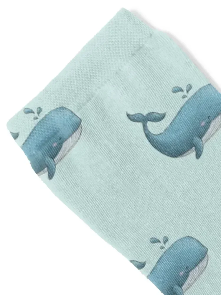 Sea Animals: Cute Happy Whale Socks loose bright garter Stockings compression Socks Girl Men's