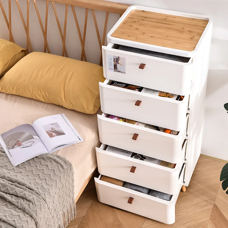 Nordic Multifunctional Bedside Table Simple Bedroom Mini Japanese Storage Cabinet Cosmetic Storage Box Living Room Furnitures