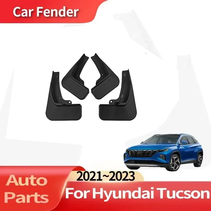 

Auto Accessories For Hyundai Tucson Luxury 2021~2023 Car Fender Anti-sand Splash Mud Guard Skin Punch-free Installation Car Tool