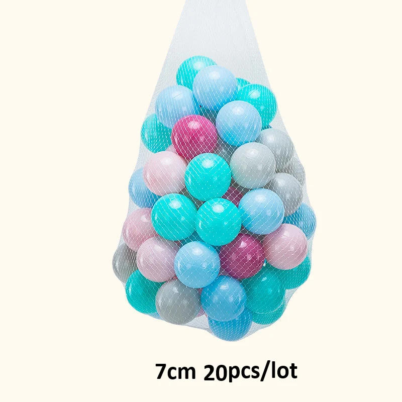 20/50 Uds. Bolas de 7cm con certificación CE, bolas oceánicas suaves de PE, bolas de valla para bebés, juguetes ecológicos para niños, bolas de piscina