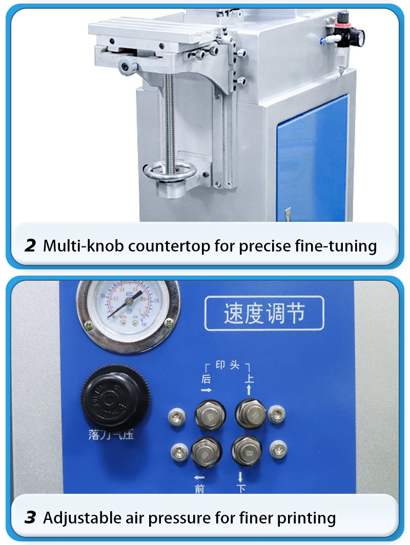 High-Quality 2 Color Desktop Pad Printing Machine for Toys, T-Shirts, Pillows, and Mouse Small Printer 5