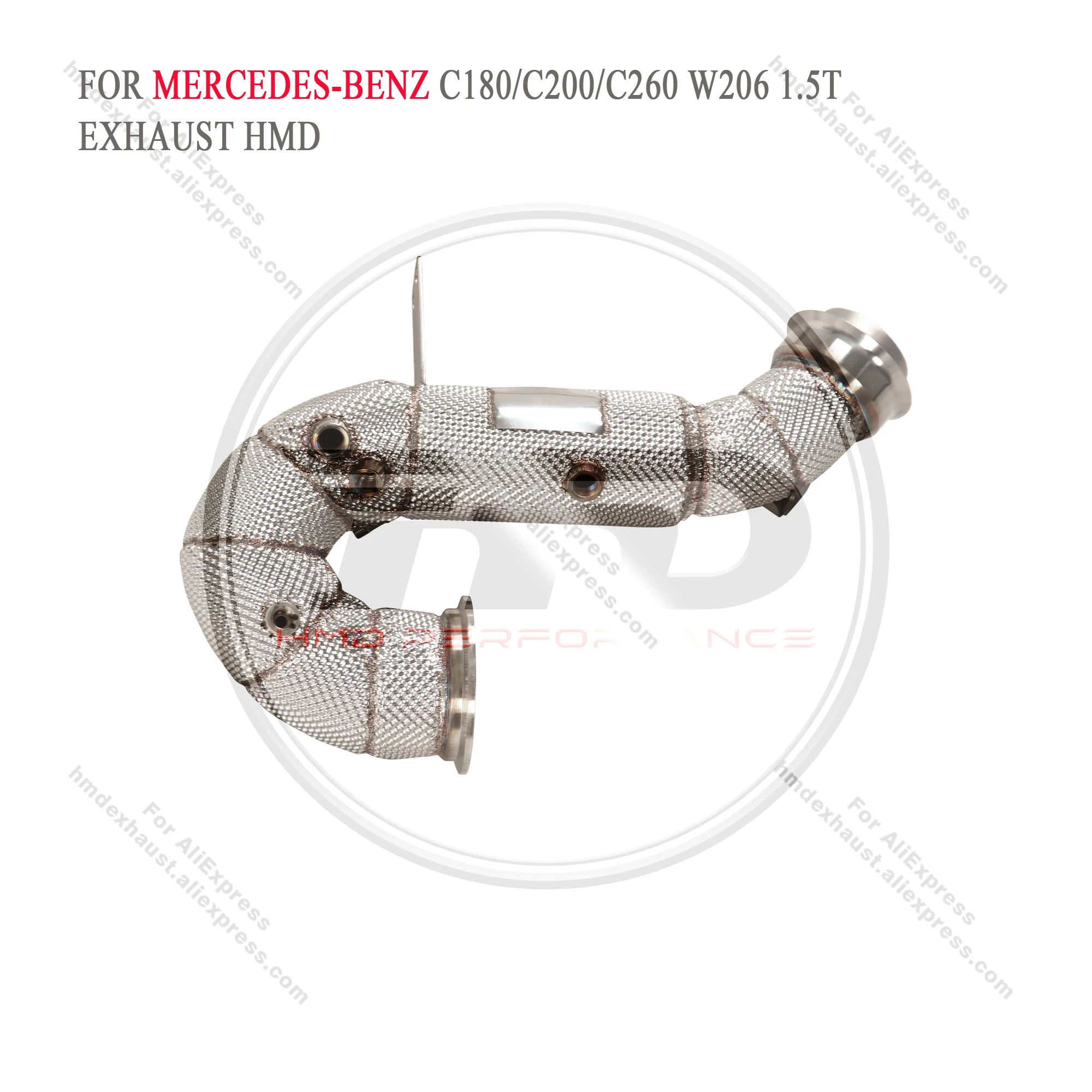 

HMD Downpipe for Mercedes Benz C180 C200 C260 W206 1.5T Exhaust System Stainless Steel Performance Catalytic Car Accessories