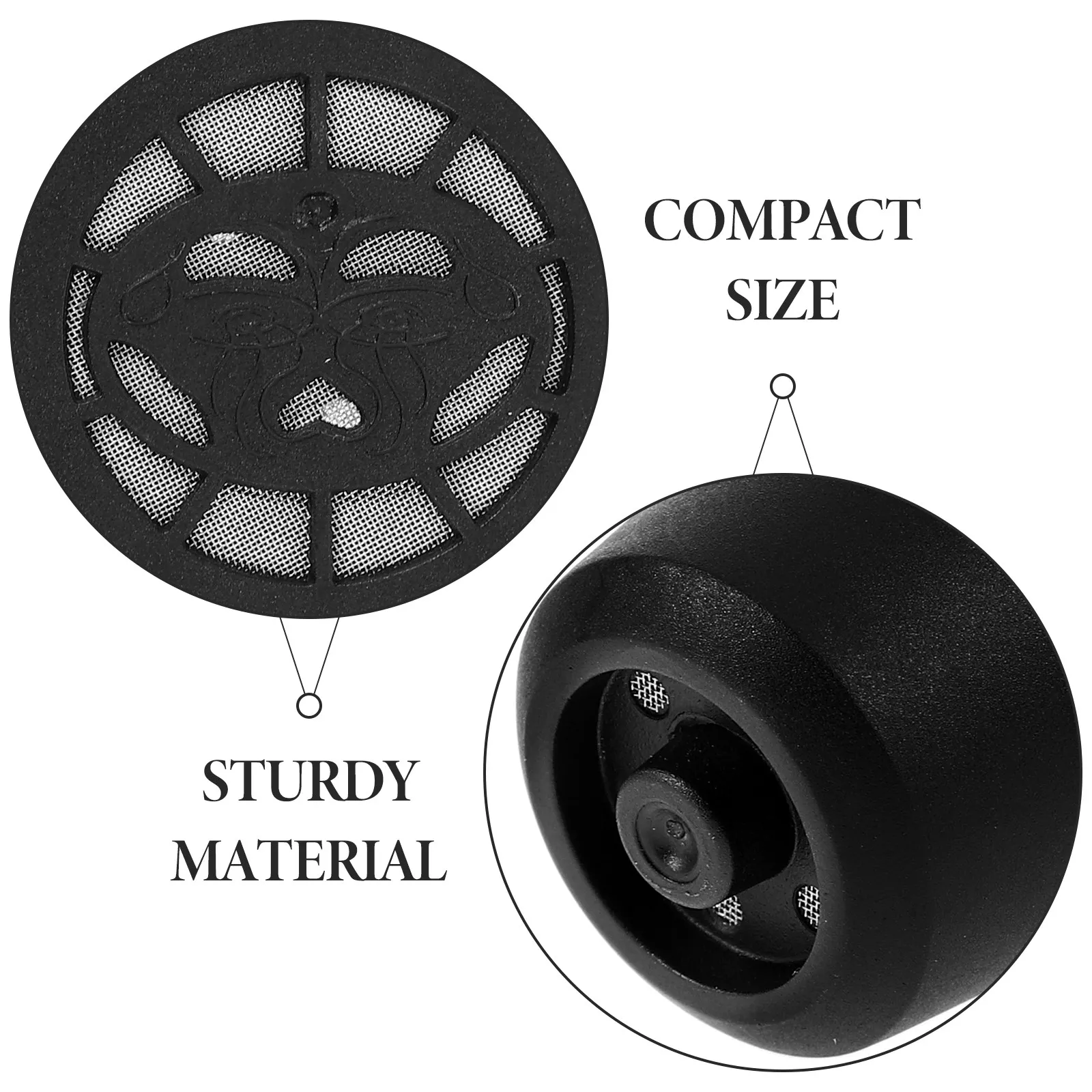 Reusable Coffee Filter Cup for Machines Sleek Black Design Efficient Filtration of Bitter Grounds Sediments Pure