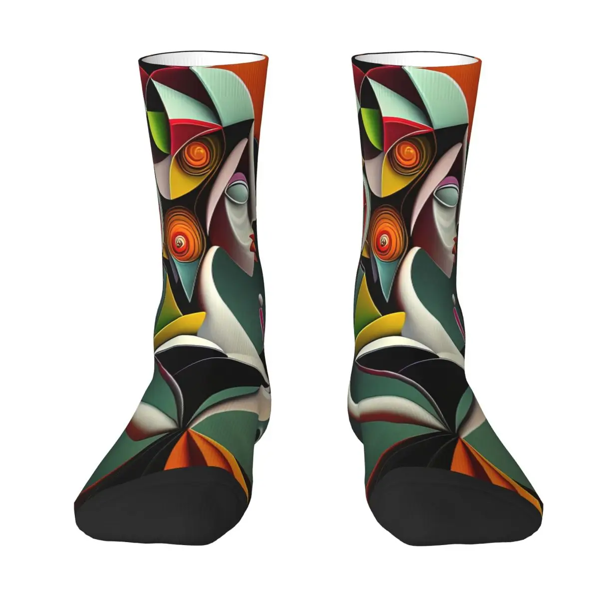 African Women Sock Printed Man Polyester
