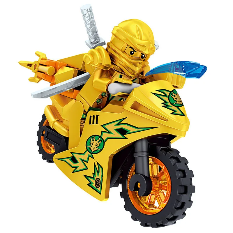 Phantom ninja character model blocks, cool motorcycle assembly blocks, puzzle toys for boys and children, birthday gifts