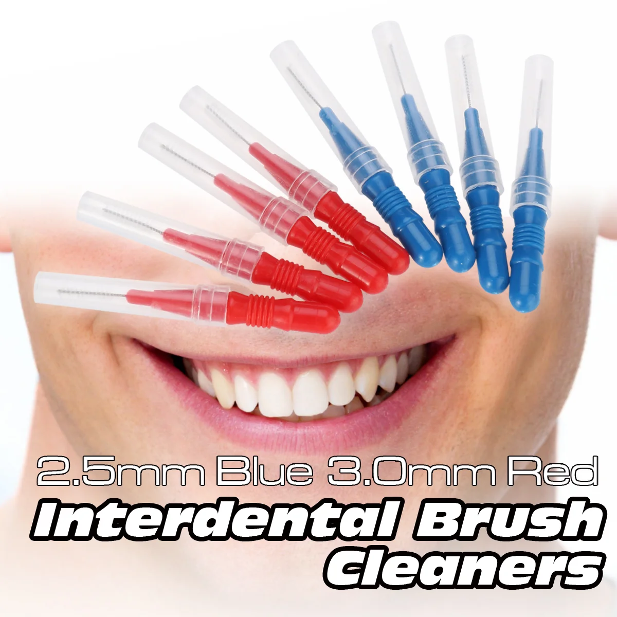 50 Pcs Interdental Toothpick Cleaner Care Tool Brush Brushes between Teeth