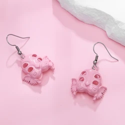 Melanie Martinez Portals Cry Baby Mask Pendant Hook Earrings Pink Fashion Creative Jewelry Cosplay Accessories Gift for Fans