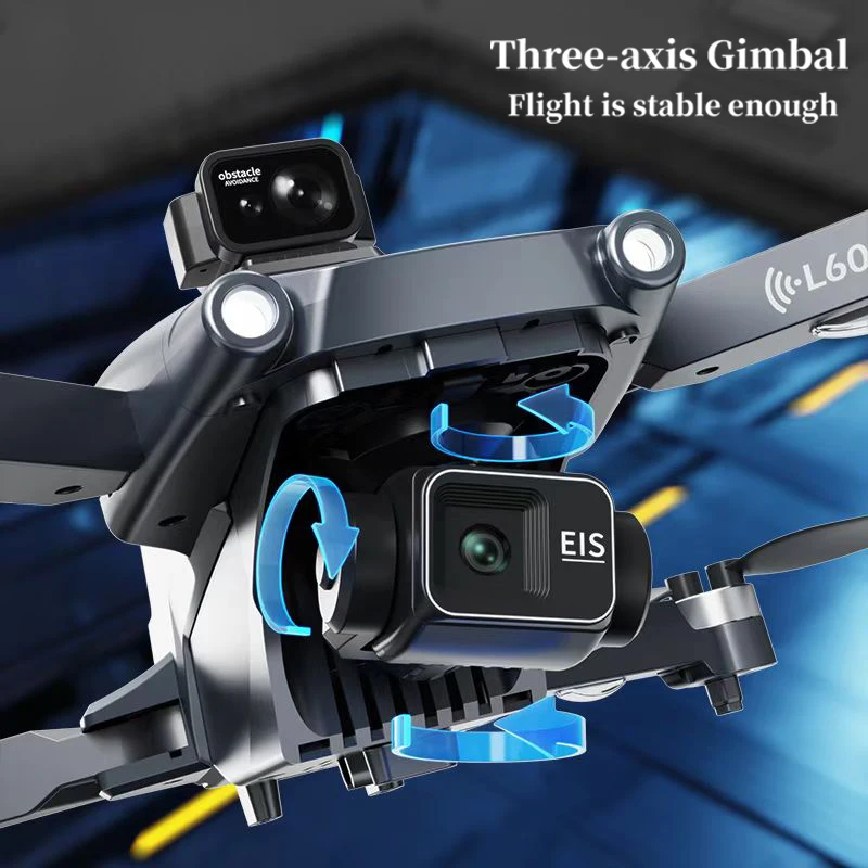L600 프로 맥스 드론 4K 프로페셔널 HD 카메라 3축 짐벌 GPS 보안 드론 장애물 회피 WIFI FPV UVA RC 쿼드콥터 장난감