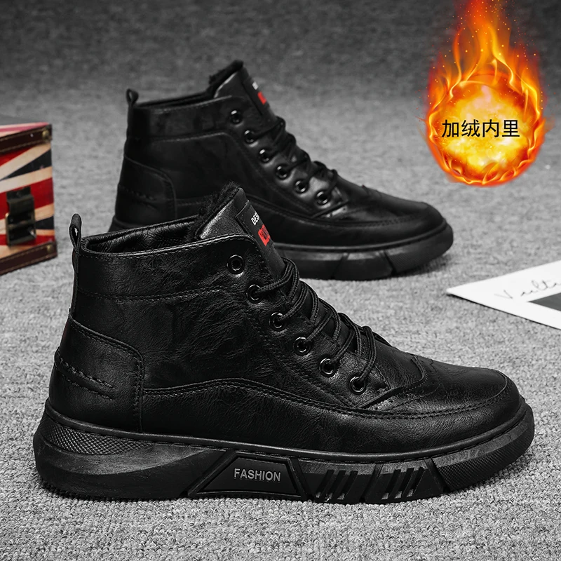 Popular Trend Slip on Fleece Lined Snow Footwear Soft Inner Padding, Anti Slip Waterproof Outsole Light Windproof Warm Design