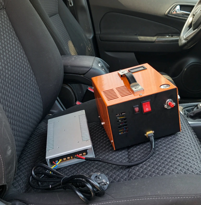 12V 30MPa 4500psi Portable High Pressure Air Compressor Pump for Scuba Diving Paintball Car Tire Inflation PCP Hand Pump
