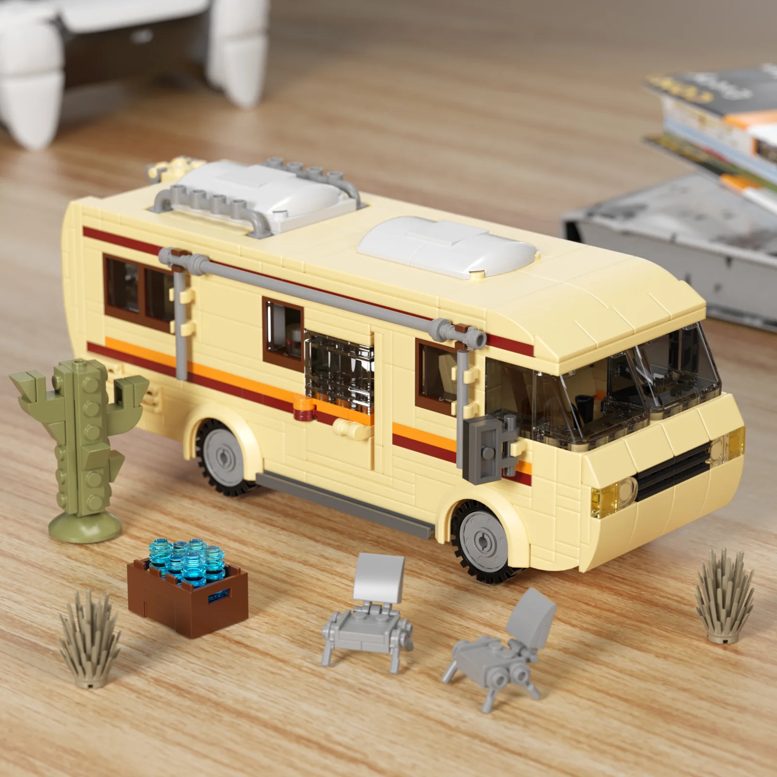 Breaks Bad RV Building Kit para Crianças e Adultos, Creative Van, Camper Brinquedos, DIY Building Set, Veículo de Brinquedo, Presentes