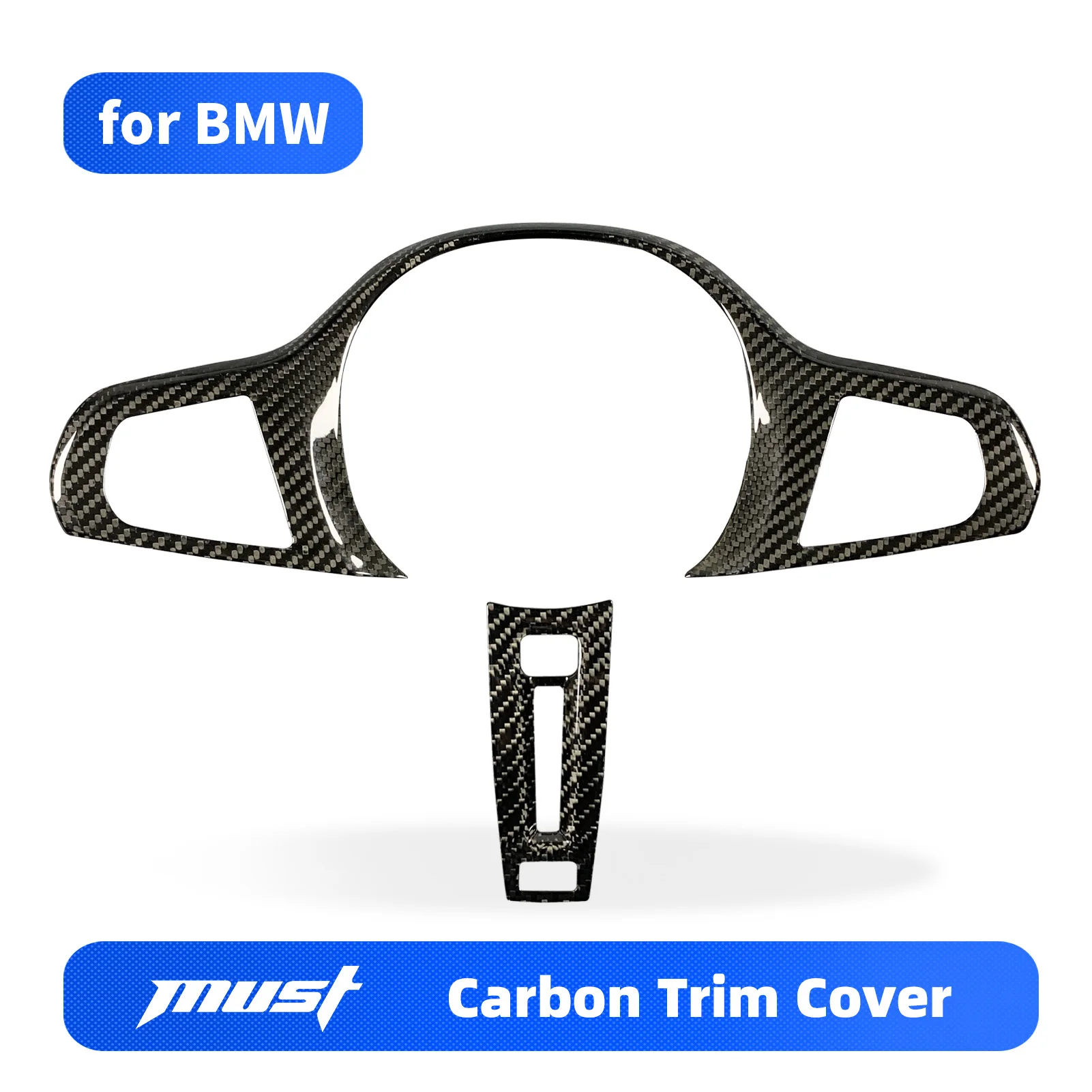 for BMW Steering Wheel Trim Cover G Series Paste and Use Easy installation fit Series 1 2 3 4 5 6 7 8 X3 X4 X5 x6 x7 G20 G30 F90