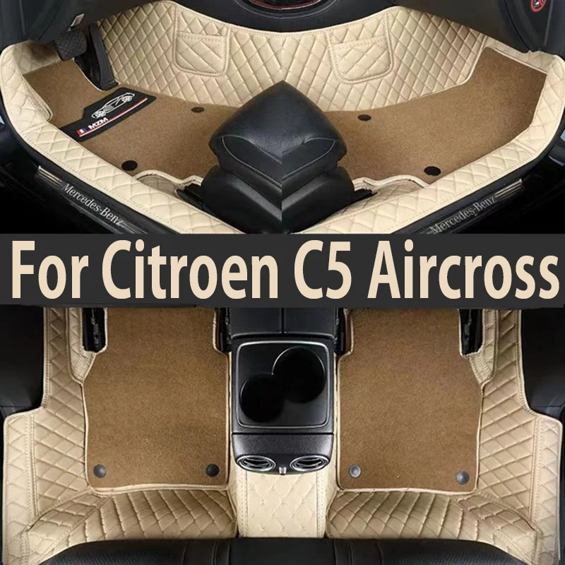 Car Carpets Leather Dash Rugs Auto Styling Parts Car Floor Mats For Citroen C5 Aircross 2017 2018 2019 2020