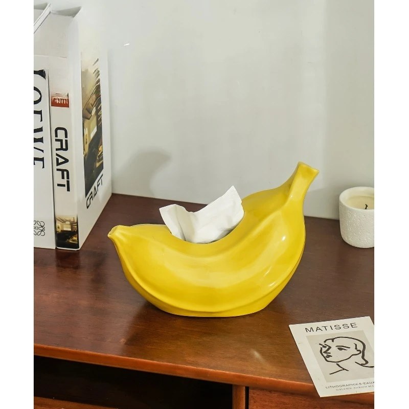 Banana Tissue Box Simplicity Cuteness Creativity Living Room Dining Room Toilet High-value Tissue Box