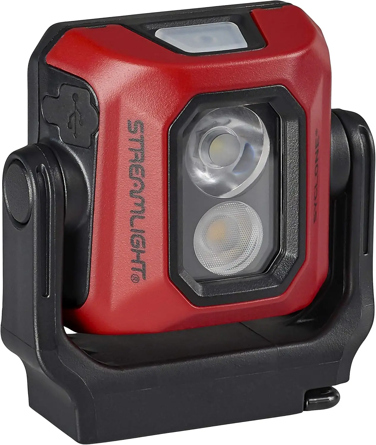 Streamlight 61510 Syclone 400-Lumen USB Rechargeable Multi-Function Compact Work Light, Red