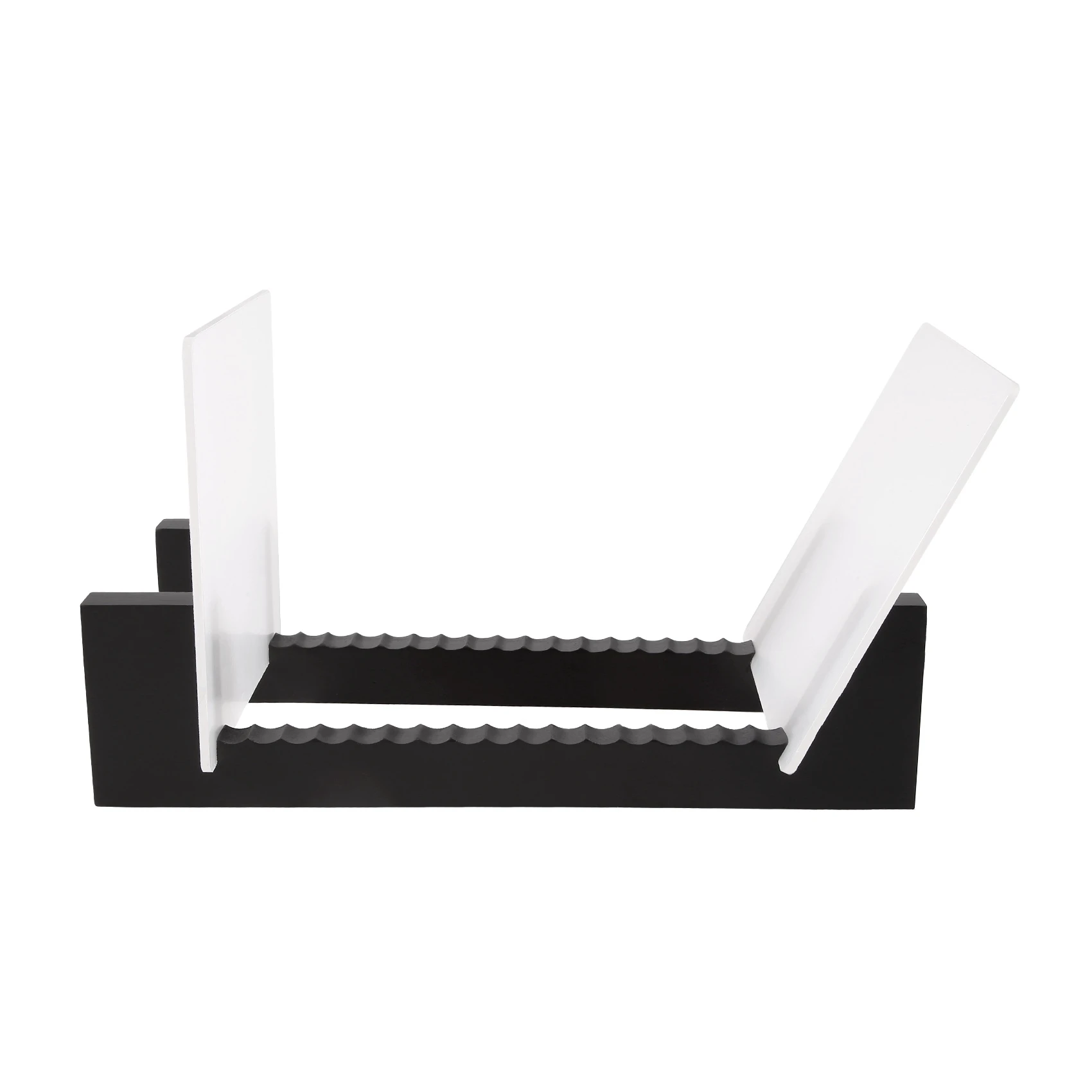 Classy-Vinyl Record Storage -Vinyl LP Record Rack 13.7 Inches Long -Vinyl Record Holders (Black)