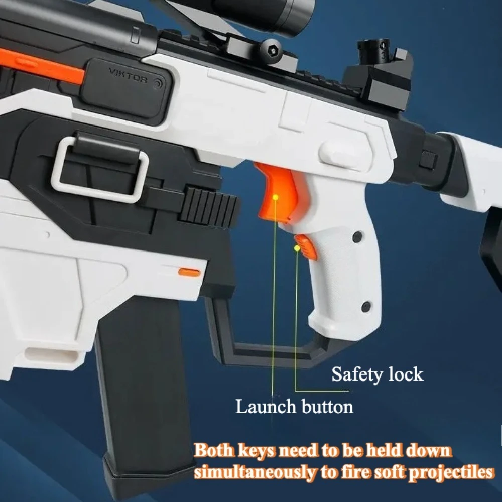 Elettrico completamente automatico Soft Bullet Airsoft Pistola ad aria compressa Giocattolo CS all'aperto Arma da tiro Pistola finta Simulazione Lanciatore Regalo di Natale