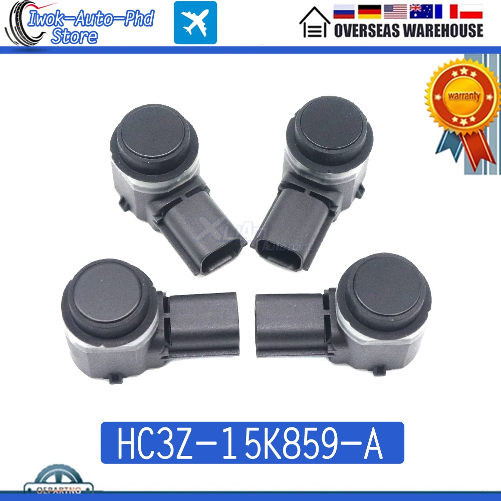 

4PCS Car NEW PDC Rear Reverse Backup Aid System Parking Sensor HC3Z-15K859-A For Ford F-250 F-350 Super Duty F-150 2015-2020