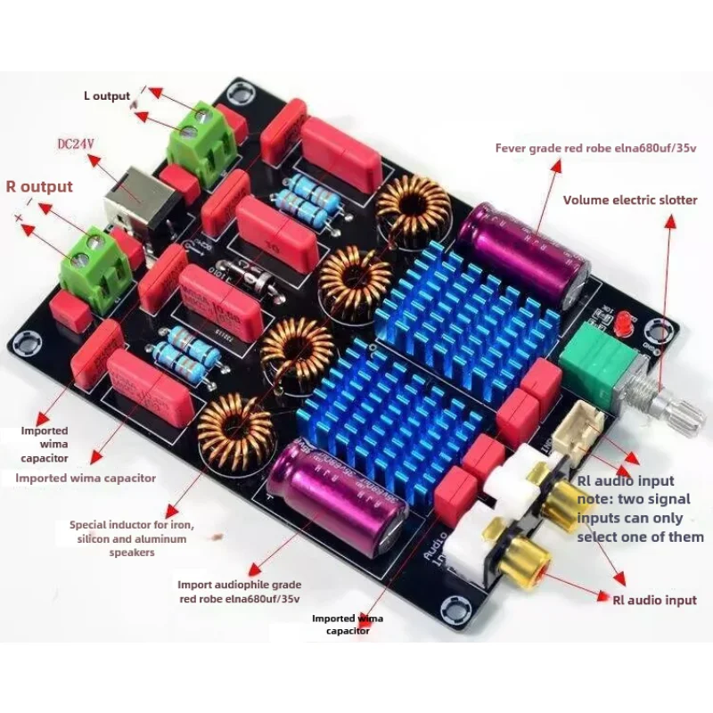 

KYYSLB TPA3116 2.0 Dual Chip WIMA Luxury Digital Amplifier Board 100W * 2