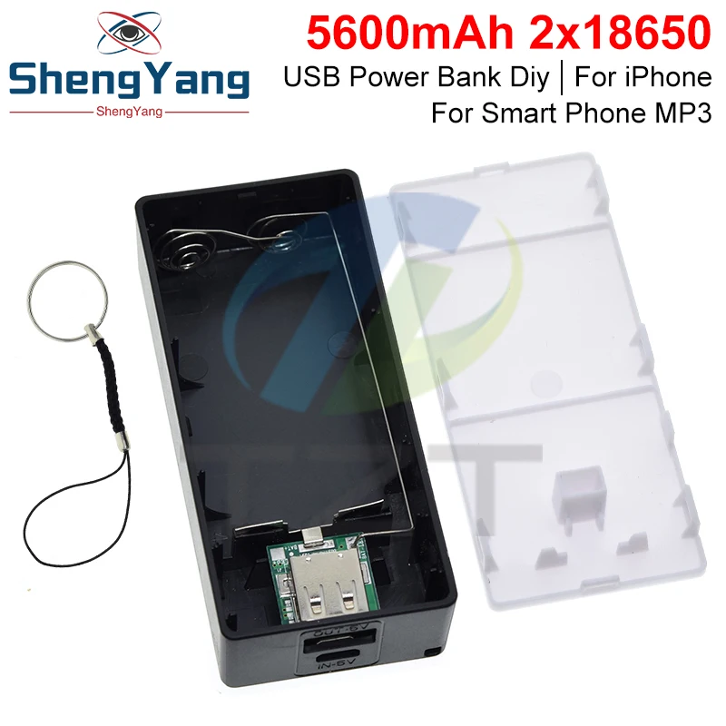 2X18650 USB Power Bank Case Kit for Arduino STM