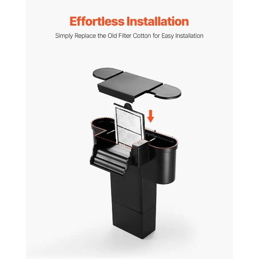 Aquarium Filter Cn 8 PCS Fish Tank Replacement Filter Cartridges for 2.5 3.5 Gal Fishbowl Accessories with MultiLayer Filtratio