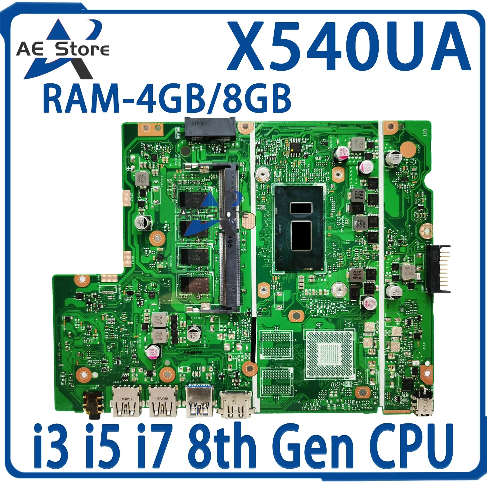 Mainboard X540UA, Motherboard Laptop UNTUK ASUS X540UB X540UB X540UV X540U A540U F540U X543U X500U K540U X540UAR P540U R540U