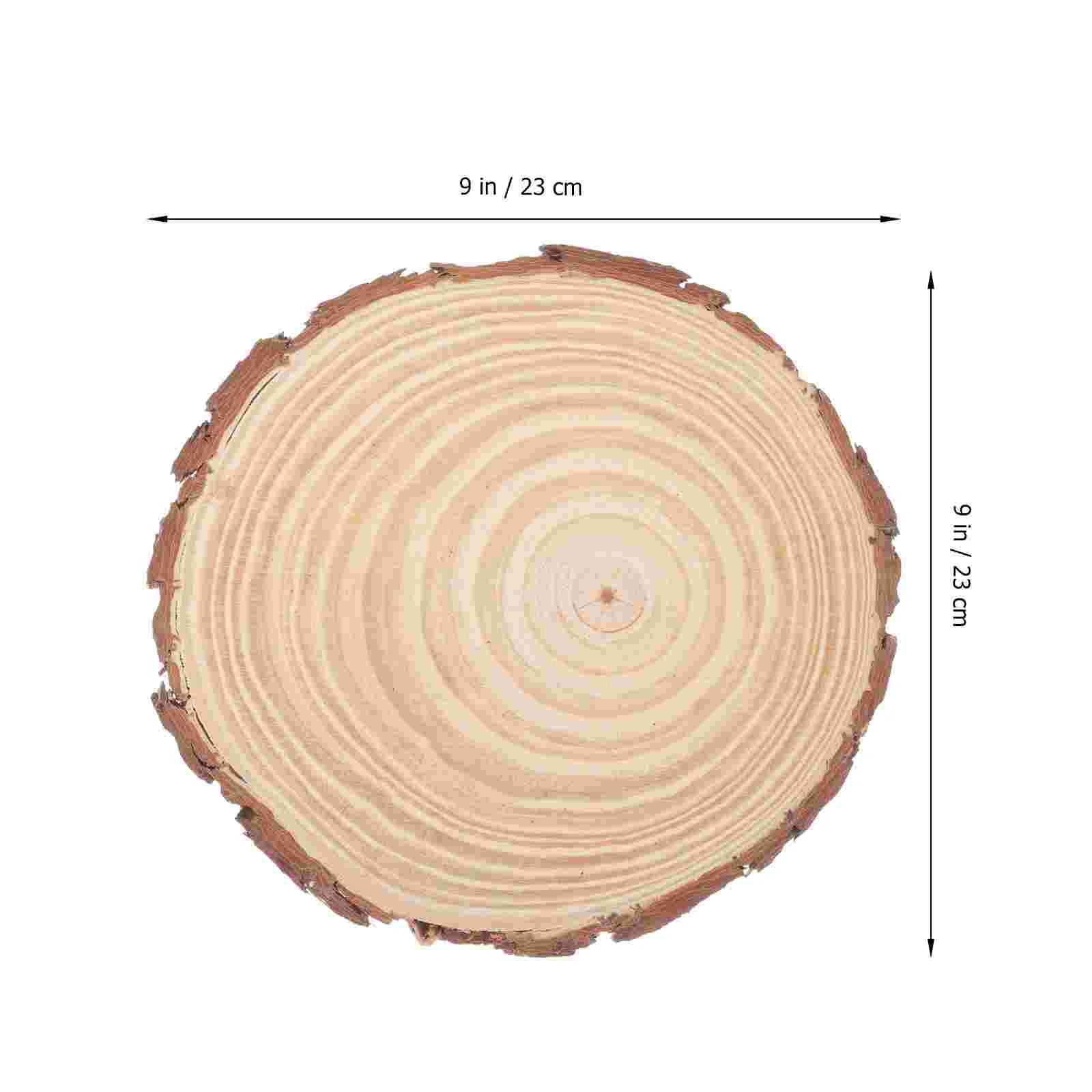 Decoraciones de boda para mesas, posavasos decorativos de virutas de madera, círculo de madera DIY