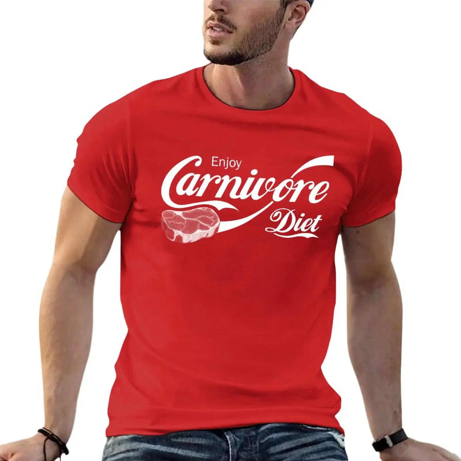 Buck Tick Atsushi Sakurai 90s T-shirt Enjoy Carnivore Diet T-shirt customs new edition summer tops kawaii clothes Men's t-shirt