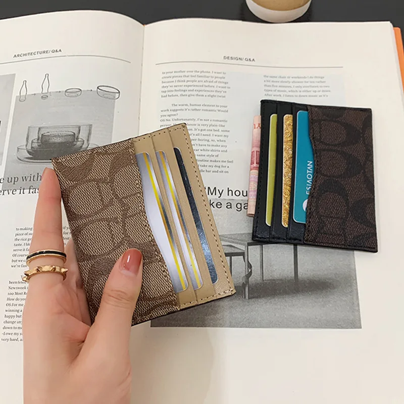 Luxury Design Wallets for Women Multi-Function Card Holder PU Leather Female Small Card Bag Short Women's Purse