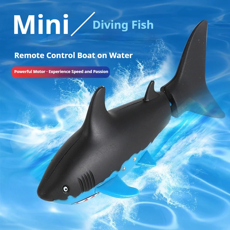 Mini RC U-Boot 4-Kanal-Fernbedienung für kleine Haie mit USB-Fernbedienung, Spielzeug, Fischboot, bestes Weihnachtsgeschenk für Kinder, Kinder, Neu