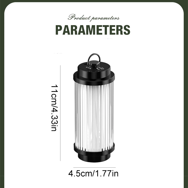 Outdoor camping tools camping lights 5 kinds of lights adjustable ceiling can be connected with the bracket TYPE-C charging.