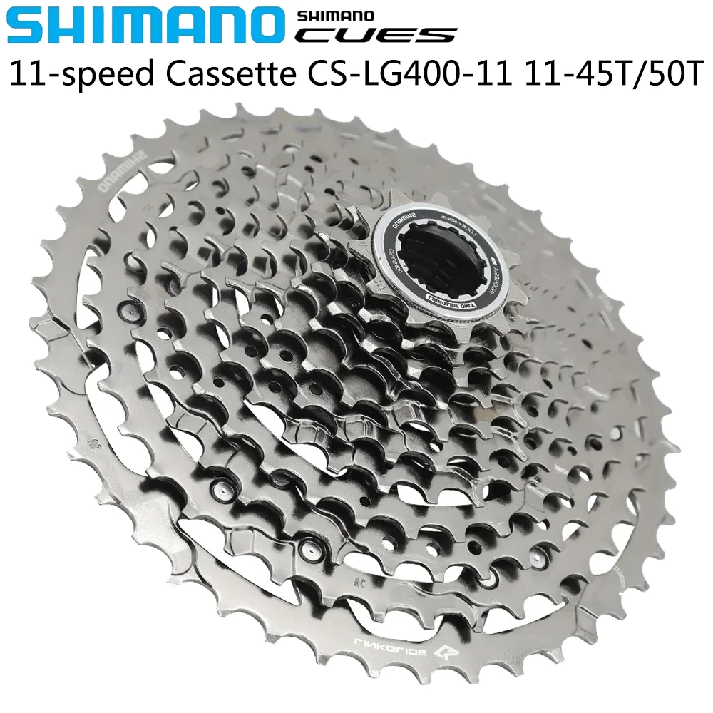 

SHIMANO CUES CS-LG400-11 11 Speed Bike Cassette Sprocket 11-45T 11-50T Freewheel for Mountain Bike Original Cycling Parts