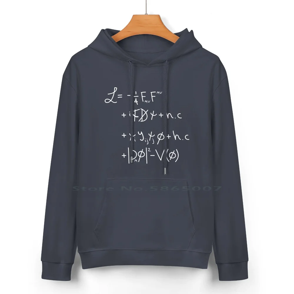 Universe Lagrangian W Pure Cotton Hoodie Sweater 24 Colors Physics Physicist Lagrangian Standard Model Quantum Mechanics Higgs