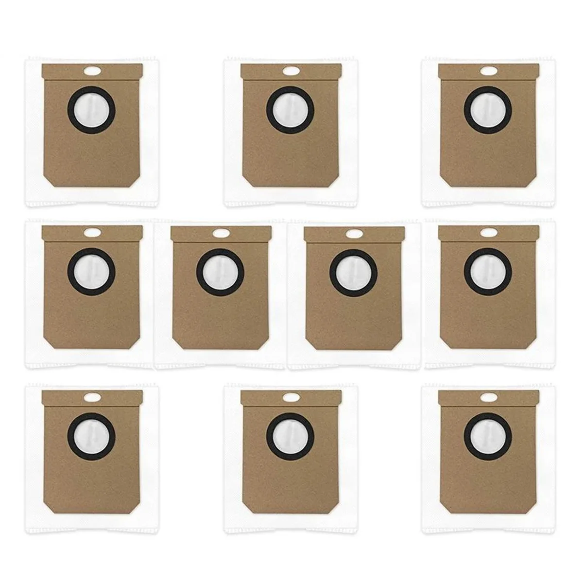 10PCS for Conga Home Roidmi EVE CC / Conga 10000 8090 Ultra 9090 AI / Eufy L50 L60 SES/Everybot Q5 / Haier H9+ Dust Bags