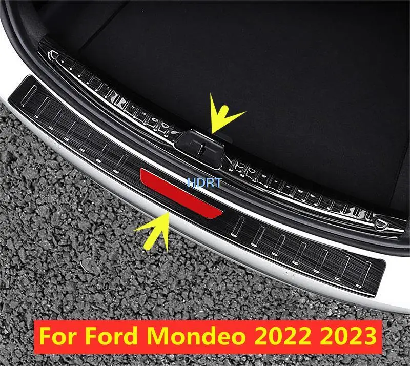 

Car styling For Ford Mondeo Fusion 2022+ Stainless Steel Car Style Rear Bumper Protector Sill Trunk Tread Plate Trim Accessories