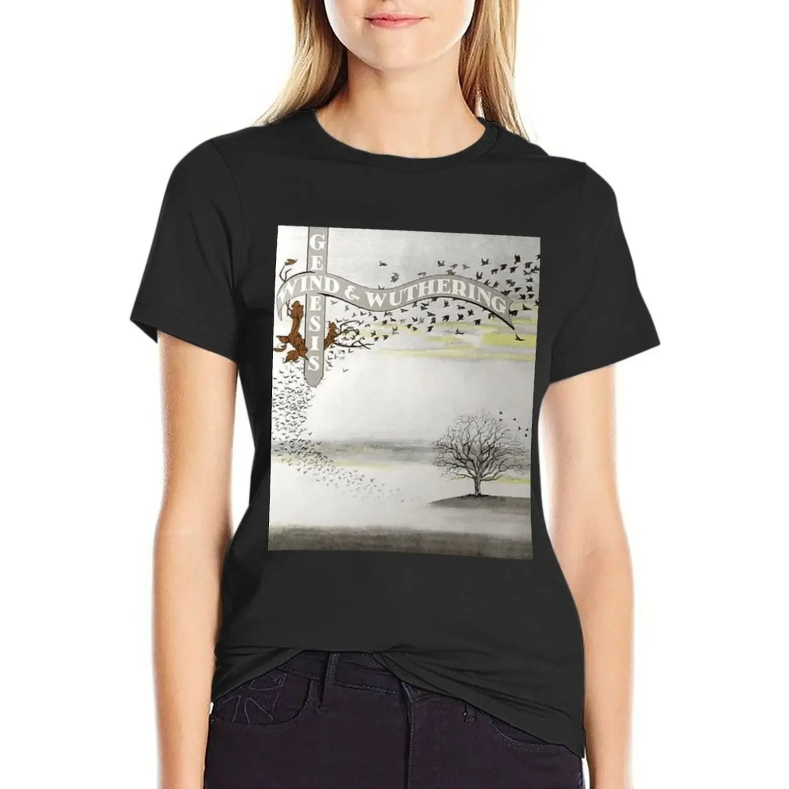 

WIND AND WUTHERING Essential . T-Shirt Short sleeve tee blanks cute clothes kawaii clothes T-shirts for Women