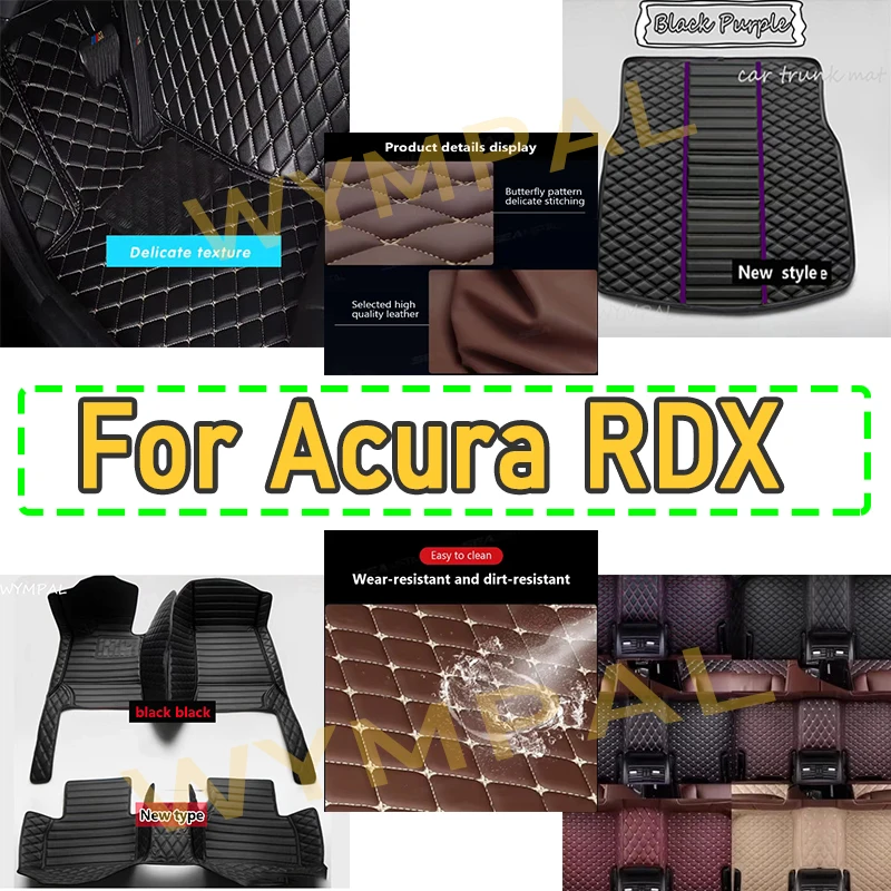 

Luxury Car Floor Mats For Acura RDX 2018 2017 2016 2015 2014 2013 2012 2011 2010 Waterproof Leather Auto Interior Accessories