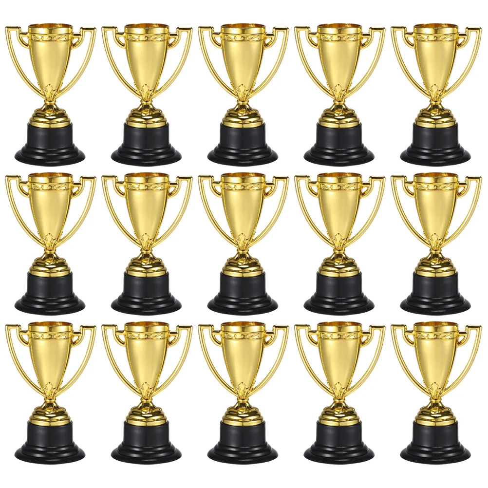 

Game Trophy Compact Sports Competition Supply Small Plastic Trophies Delicate for Office Award Exquisite