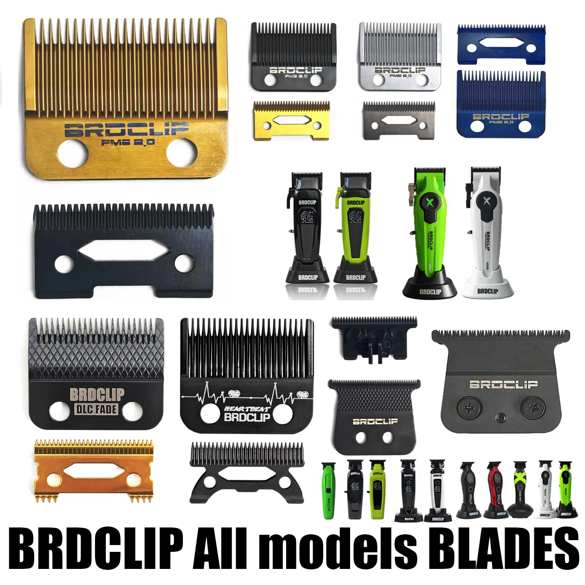 VGR V003 Original DLC FADE Blade V640 V270 Hair Clipper Blade Trimmer Replacement Cutter Head Professional Barber Accessories