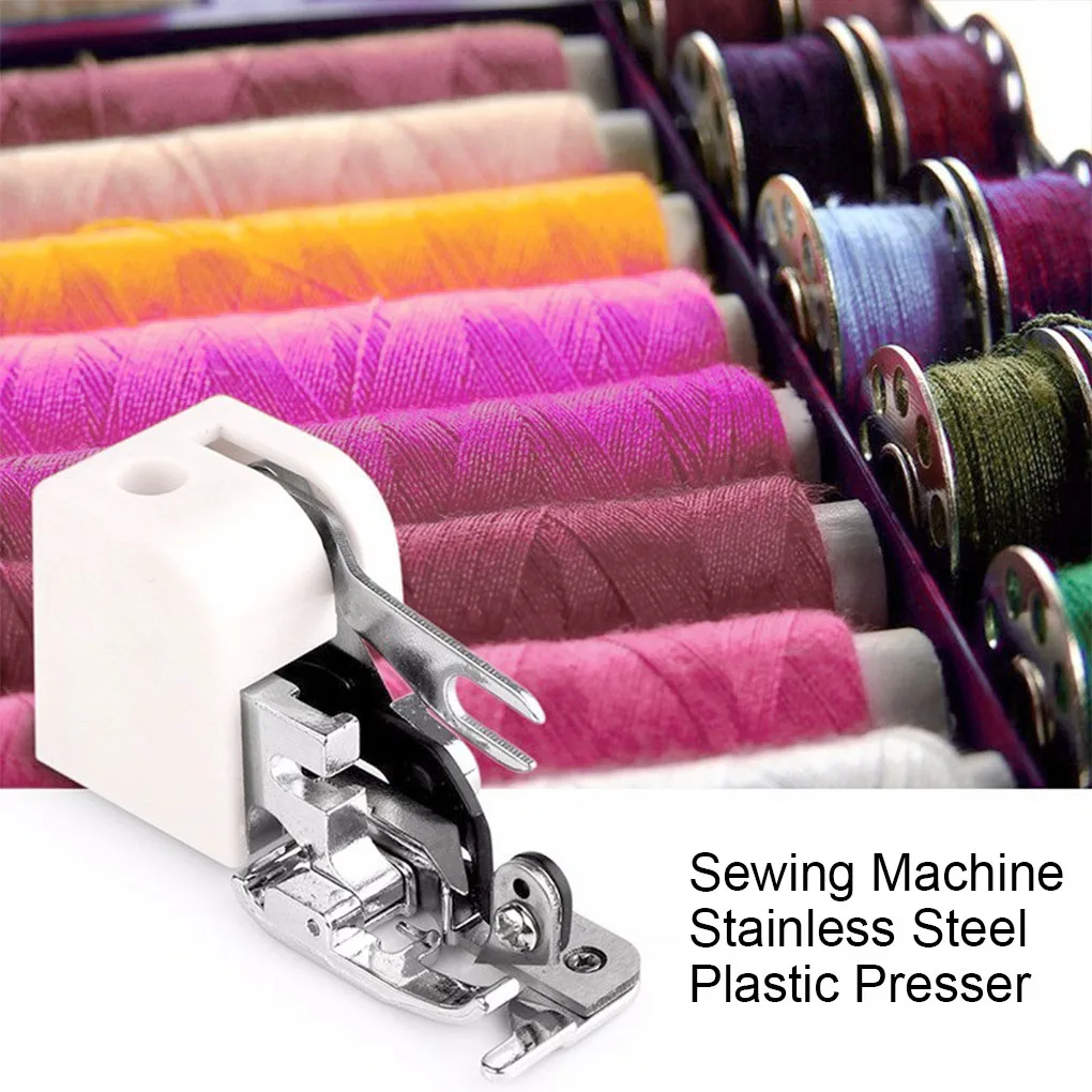 Household Overlock Sewing Machine Stainless Steel Side Trimmer Presser Fabrics DIY Low Shank Needlework Supplies