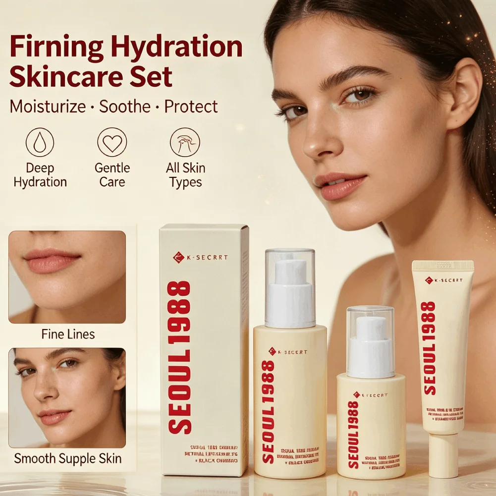 Seoul 1988 Retinol Eye Firming Cream Rice Essence Toner Set Natural Antioxidant Ingredients Suitable for Sensitive Skin