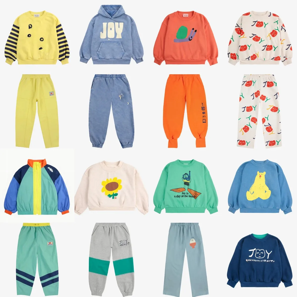 

New 25ss BC Kids Clothes Boys Girls Cute Cartoon Cotton Printed Children's Sweater Sweatshirt Sweatpants Outfit Set Outwear