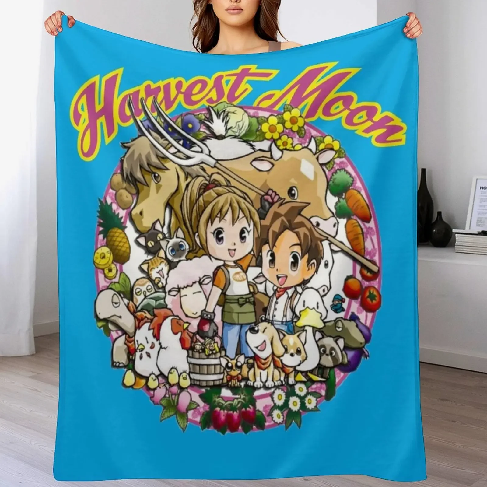 

farmer kids Throw Blanket Sofa Throw Plaid Kid'S christmas decoration Blankets